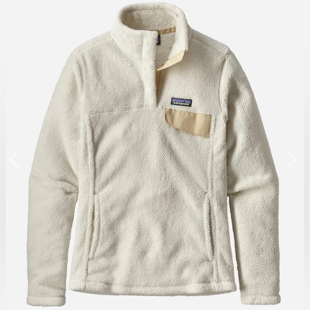 Patagonia retool snap T pull over women’s size x small fleece ivory color